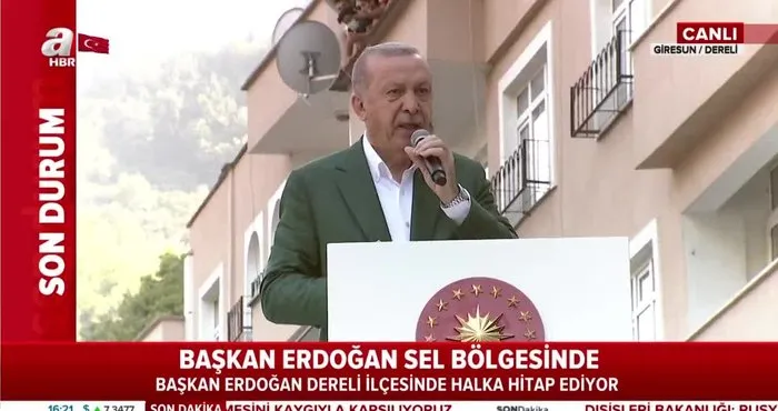 Son dakika | Cumhurbaşkanı Erdoğan Giresun’da müjdeyi verdi: Esnafa hibe edilecek | Video