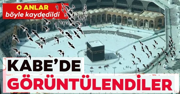 Son Dakika Haberleri | Dezenfekte çalışmaları için kapatılan Kabe’yi Ebabil Kuşları tavaf etti! İşte o görüntüler