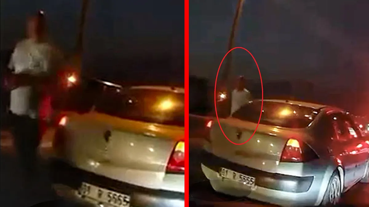Yer Adana! ‘Başkomiserim’ deyip tartıştığı sürücünün önünü kesti! Gerçek bambaşka çıktı