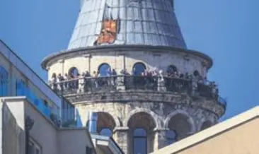 Galata Kulesi’nde dolu onarımı