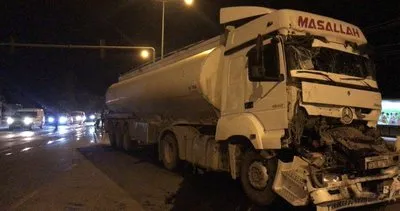 Nusaybin’de trafik ışıklarında tanker kazası: 1 yaralı #mardin