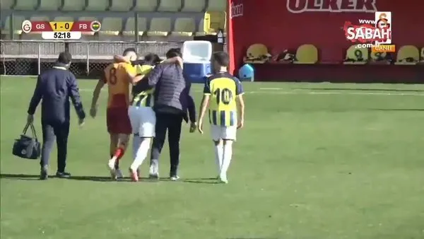 Galatasaray Fenerbahçe U19 derbisinde alkış alan hareket | Video