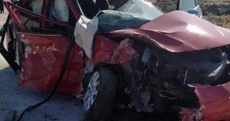 Hafriyat kamyonu otomobile çarptı: 1 ölü