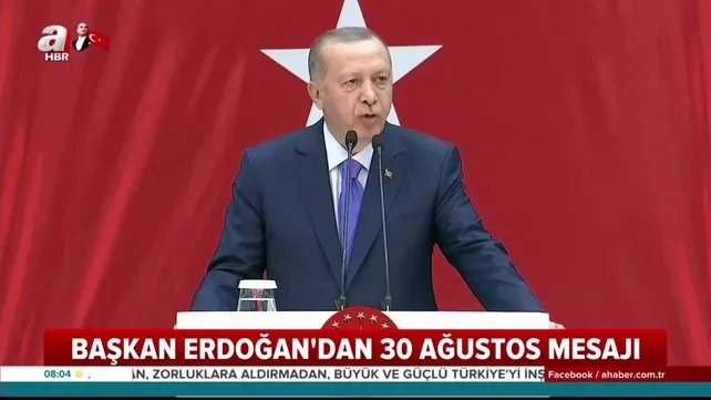 Son dakika haberi | Cumhurbaşkanı Erdoğan'dan 30 Ağustos mesajı | Video