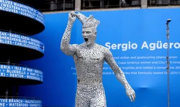 Manchester City, Agüero’nun heykelini dikti