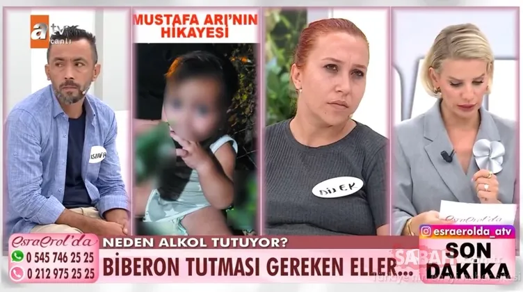 Esra Erol’da akılalmaz olay! Uyuması için 1,5 yaşındaki bebeğe alkol içiren aile canlı yayında gözaltına alındı!
