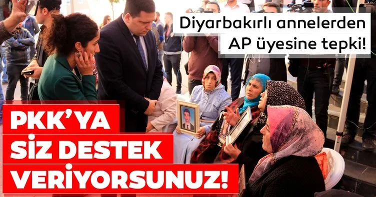 Diyarbakır annelerinden AP üyesine tepki: PKK'ya siz destek veriyorsunuz