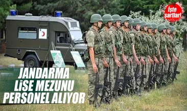 Jandarma lise mezunu uzman çavuş alıyor