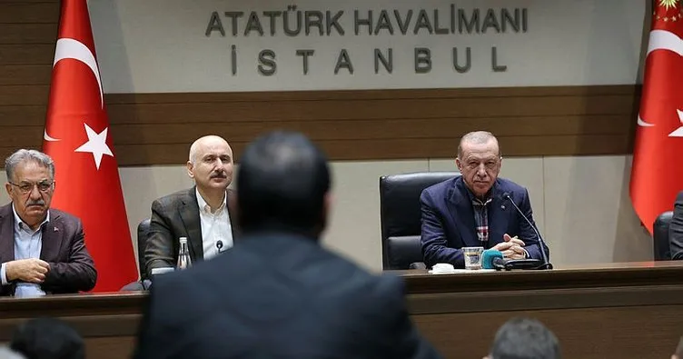 Başkan Erdoğan İstanbul’da minibüs odaları başkanları ve şoförler ile buluştu