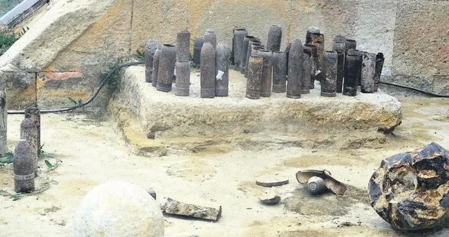 Çanakkale’de 102 yıllık mermi kovanları çalındı