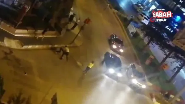 Antalya'da cadde ortasında kick boks müsabakalarını aratmayan kavga kamerada | Video