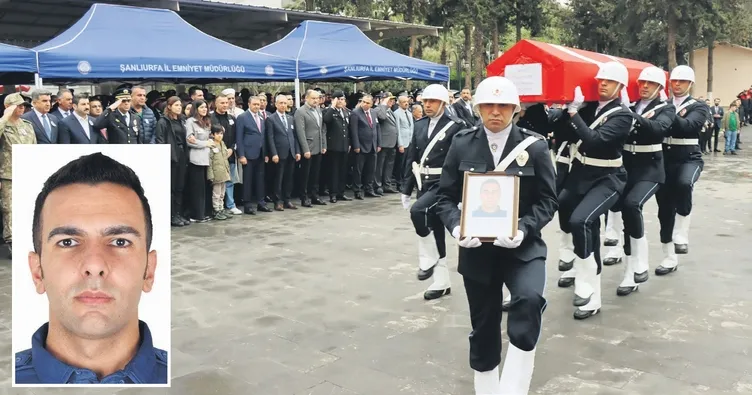 Şehit polise hüzünlü veda