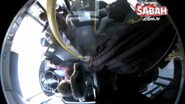 Son dakika: Ankara'da otobüste yolcunun parasını çalan şüpheli güvenlik kamerasında | Video