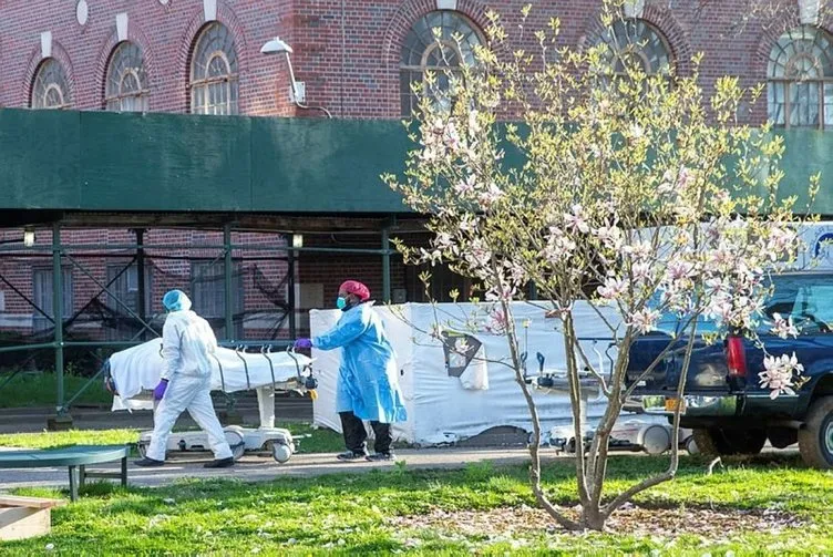 ABD'den ürküten görüntüler! Felaket morgları New York'ta...