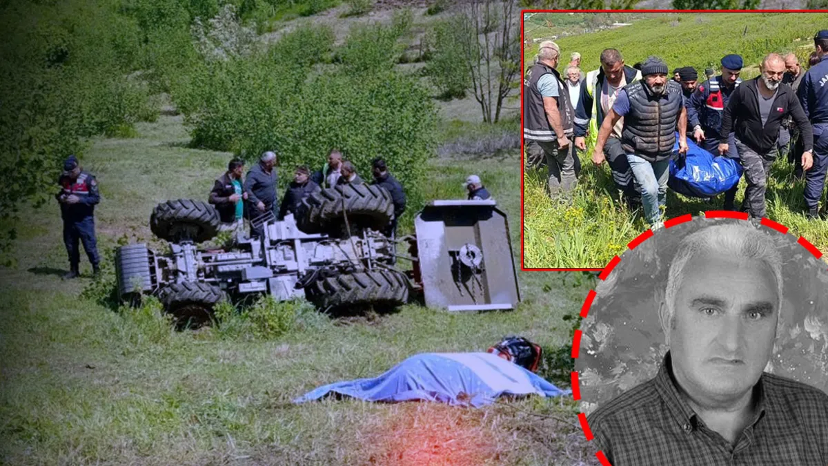 Sakarya'da feci kaza! Emekli polis memuru devrilen traktörün altında can verdi