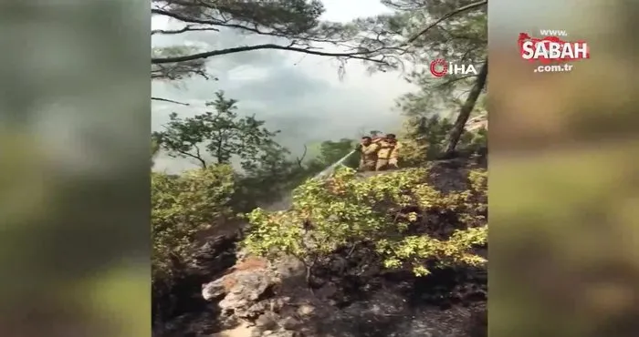 Karanlıkdere Kanyonu’nda çıkan yangın kontrol altına alındı | Video