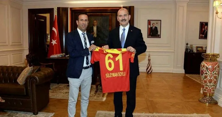 Adil Gevrek’ten Bakan Soylu’ya Y.Malatyaspor forması