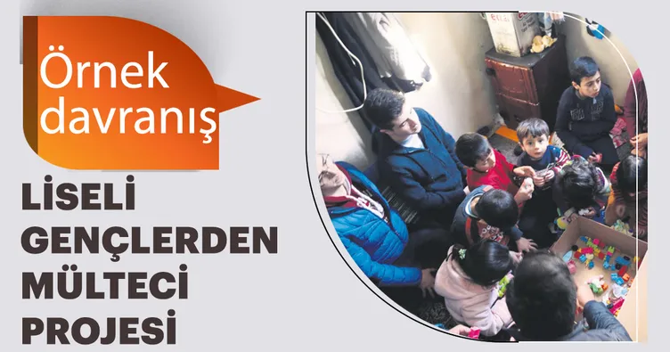 Liselilerden örnek mülteci projesi