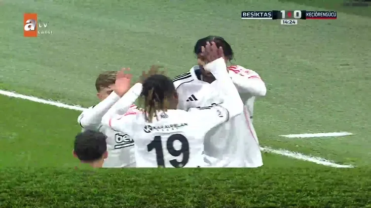 GOL | Beşiktaş 1-0 Ankara Keçiörengücü