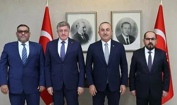 Bakan Çavuşoğlu, Suriye Ulusal Koalisyonu Başkanı ile görüştü