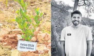 Muğlalı öğrenciler anısına fidan dikildi