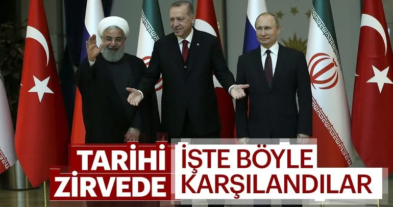 Türkiye-Rusya-İran Üçlü Zirvesi'nden yansıyan kareler