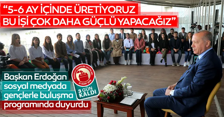 Başkan Erdoğan Facebook, Twitter ve İnstagram üzerinden yapılan yayında konuştu