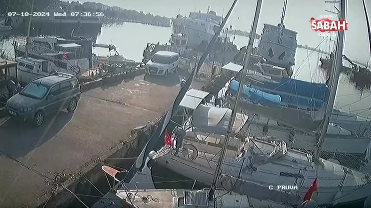 İzmit Marina'da şok olay: Araç ve tekneleri sprey boya ile boyadı