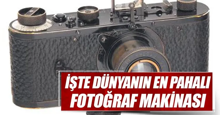 En pahalı fotoğraf makinesi