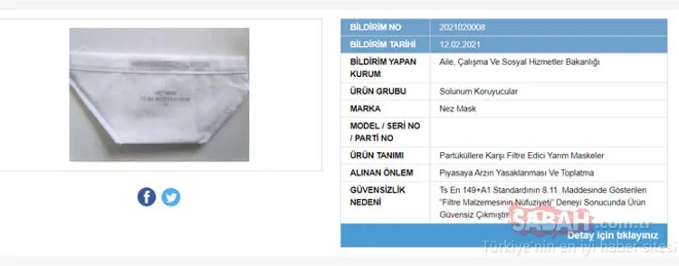 Bakanlık tek tek ifşa etti! İşte güvensiz çıkan maskeler ve markaları