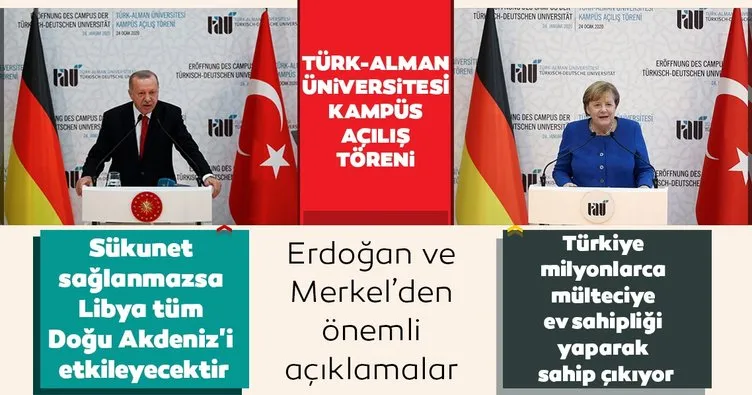 Başkan Erdoğan’dan Türk-Alman Üniversitesi açılış töreninde önemli mesajlar