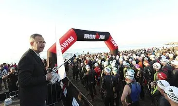 Gençlik ve Spor Bakanı Mehmet Muharrem Kasapoğlu, Ironman Triatlonu’nun startını verdi