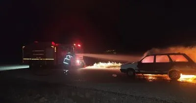 Otomobil alevlere teslim oldu #hatay