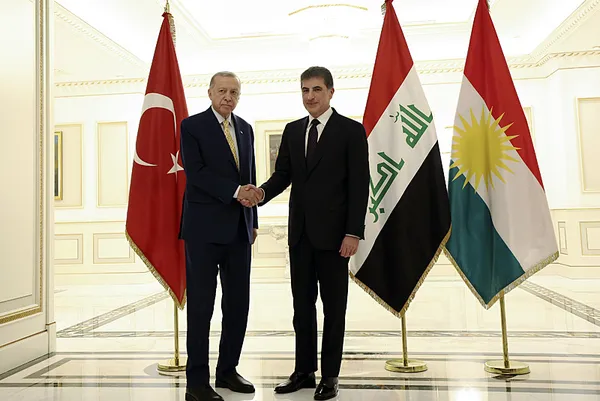 Son dakika! IKBY Başkanı Barzani ile görüşen Başkan Erdoğan: PKK gündemden çıkarılmalı