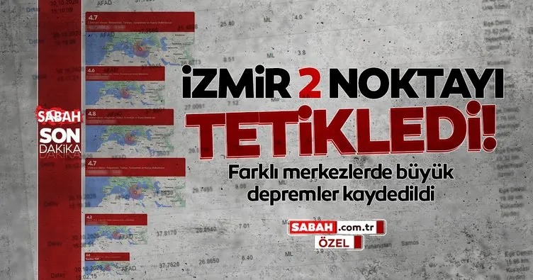 Son dakika haberi... İzmir, 2 noktayı tetikledi! Artçı depremler arasında merkezi farklı 2 kritik deprem oldu