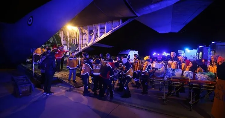 Malatya’da 41 depremzede, askeri uçaklarla İstanbul’a gönderildi