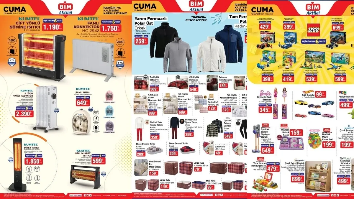 BİM AKTÜEL BU CUMA SATIŞTA! 12 Aralık BİM aktüel ürünler: Ütü masası, kek kalıbı çeşitleri...