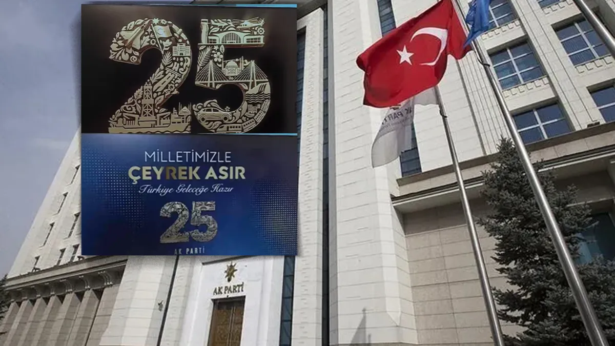 AK Parti'den 25. yıla özel logo çalışması! Çeyrek asırlık yolculuk, çağ atlatan projeler... haber görseli