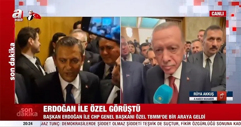 Son dakika: TBMM’de bir araya geldiler! Başkan Erdoğan, Özgür Özel ile görüştü