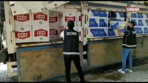 Kayseri’de 5 milyon makaron ele geçirildi | Video
