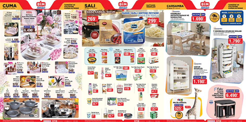 Bim aktüel kataloğu 3 Nisan 2026 satışa çıkıyor! İşte haftanın BİM indirimleri