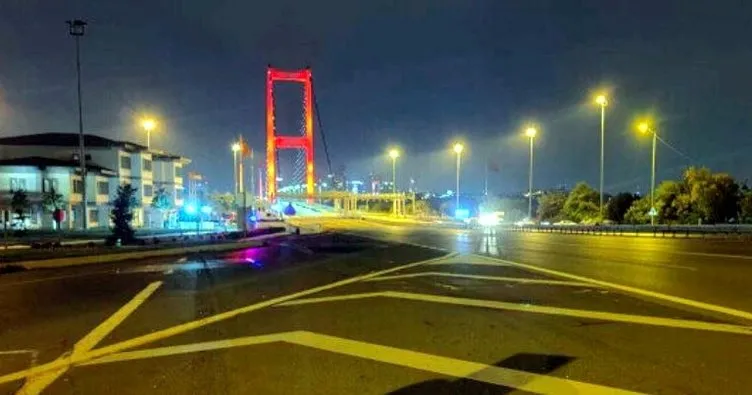 15 Temmuz Şehitler Köprüsünde Cumhuriyet Bayramı etkinlik provası yapıldı