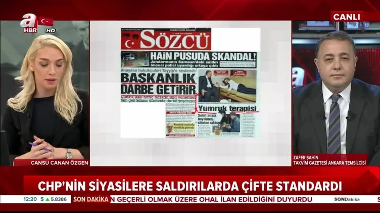 Sözcü’nün utanç manşeti!