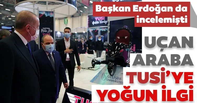 Uçan araba TUSİ’ye büyük ilgi