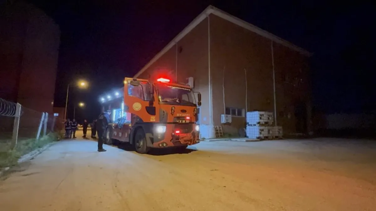 Eskişehir'de su arıtma tesisinin elektrik panosunda yangın