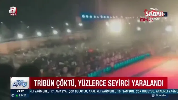 Hindistan'da tribün çöktü: 100'den fazla yaralı var | Video