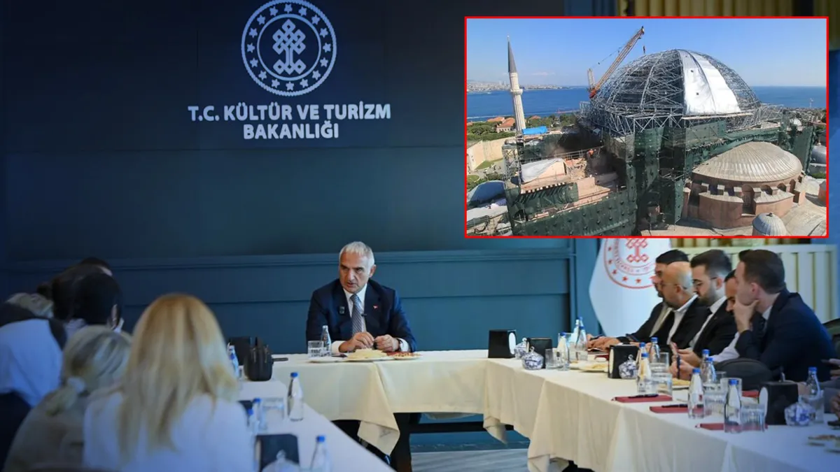 Bakan Ersoy duyurdu: Ayasofya'nın altında 9 km'lik tünel! Bu bölgeler ziyarete açılabilir
