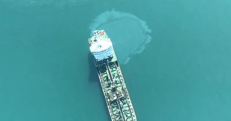 Körfezi kirleten tanker böyle yakalandı