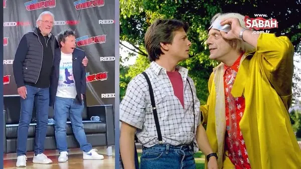 Geleceğe Dönüş'ün yıldızları Michael J Fox ve Christopher Lloyd 37 yıl sonra bir arada | Video