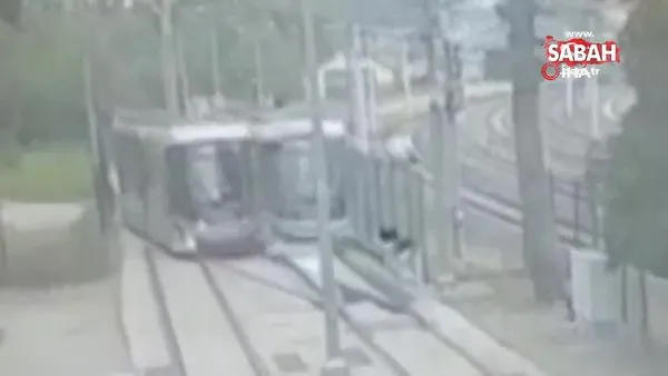 İzmit'te iki tramvay böyle çarpıştı | Video